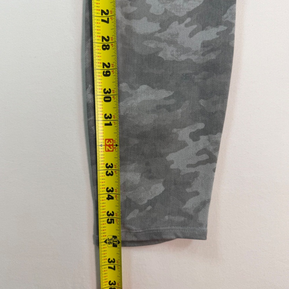 Spanx Womens Gray Camo Jean-ish Ankle Leggings High Waist Pull On 20018R Large - Picture 14 of 15